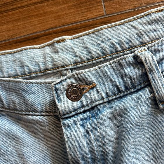 👖★ Wrangler Light Wash Jeans ★ ของแท้💯 Regular Tapered Fit สีฟ้าอ่อนเฟดสวย Made in Mexico รูปที่ 5
