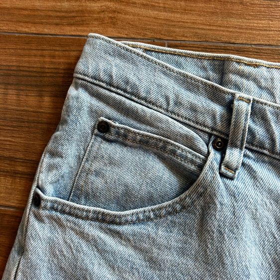 👖★ Wrangler Light Wash Jeans ★ ของแท้💯 Regular Tapered Fit สีฟ้าอ่อนเฟดสวย Made in Mexico รูปที่ 4