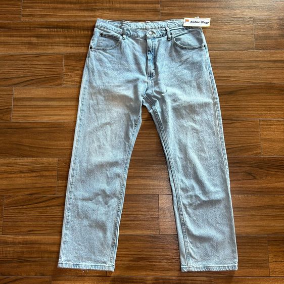 👖★ Wrangler Light Wash Jeans ★ ของแท้💯 Regular Tapered Fit สีฟ้าอ่อนเฟดสวย Made in Mexico รูปที่ 3
