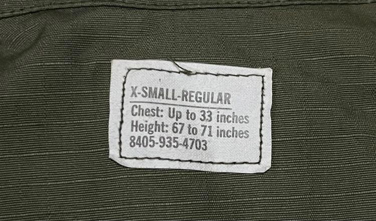 Tropical Combat Jacket 5rd Pattern เสื้อกระเป๋าเฉียงรุ่นที่ 5 ปี1970 Size X-Small Regular  รูปที่ 14