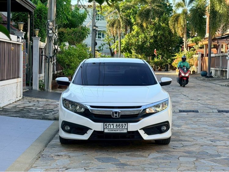 Honda Civic 2016 1.8 EL i-VTEC Sedan เบนซิน ไม่ติดแก๊ส เกียร์อัตโนมัติ ขาว