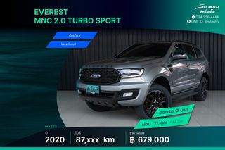 2020 Ford Everest MNC 2.0 Turbo Sport AT เทา - มือเดียว ไมเนอร์เชนจ์ เครื่องรุ่นใหม่ พึ่งเช็คระยะ ประวัติครบ รถบ้าน เจ้าของขายเอง ฟรีดาวน์
