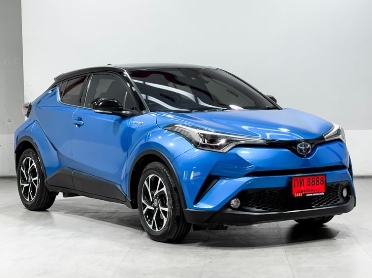 รถ Toyota C-HR 1.8 HV Hi สี น้ำเงิน