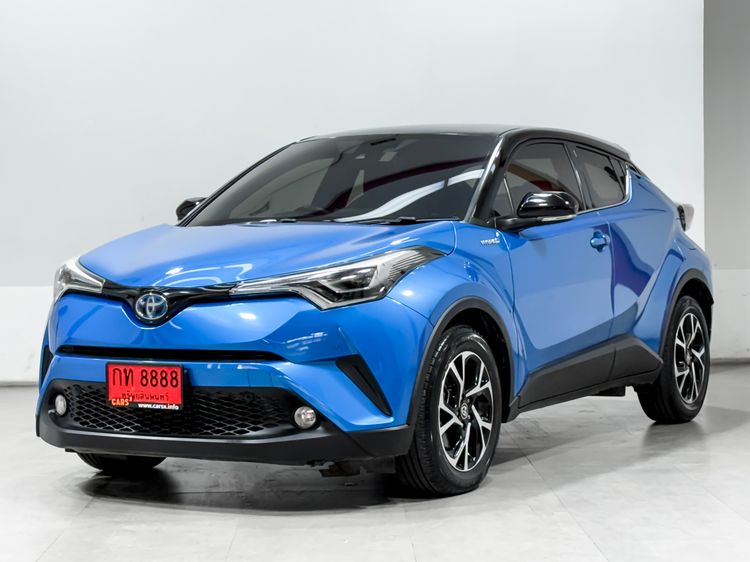 Toyota C-HR 2019 1.8 HV Hi Sedan ไฮบริด ไม่ติดแก๊ส เกียร์อัตโนมัติ น้ำเงิน รูปที่ 3