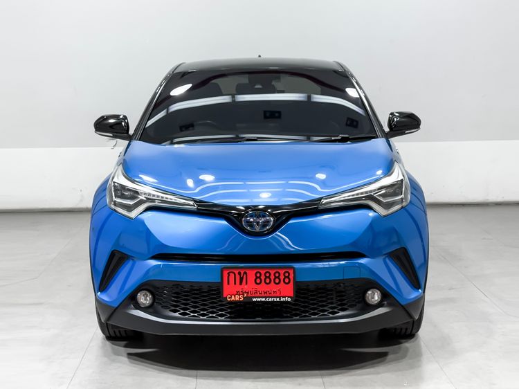 Toyota C-HR 2019 1.8 HV Hi Sedan ไฮบริด ไม่ติดแก๊ส เกียร์อัตโนมัติ น้ำเงิน รูปที่ 2