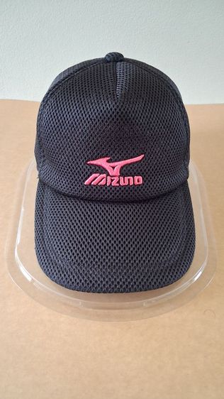 หมวกแก๊ป Mizuno สีดำโลโก้ ชมพู รูปที่ 4