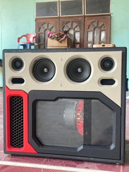 ลำโพงบลูทูธ DIY 8" กระแทกข้าง