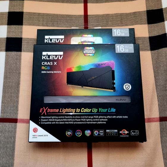 อื่นๆ ขาย RAM KLEVV CRAS X RGB 16GB (2x8GB) DDR4 3200MHZ มือสองสภาพใหม่