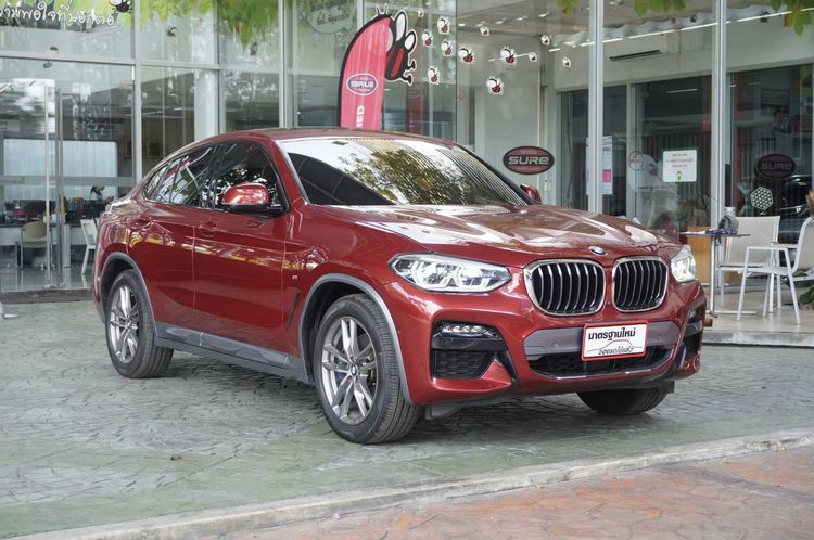 BMW X4 2021 2.0 xDrive20d M Sport 4WD Sedan ดีเซล ไม่ติดแก๊ส เกียร์อัตโนมัติ แดง