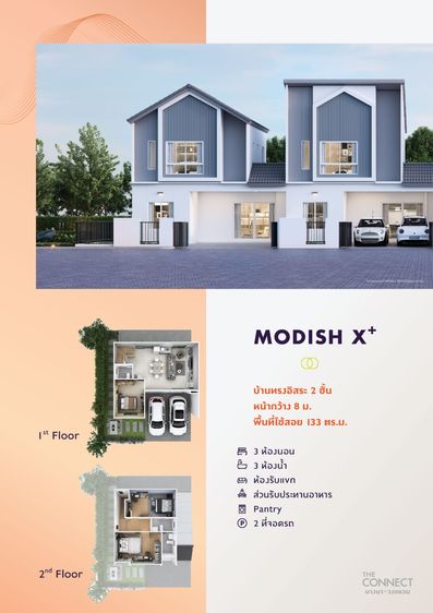 Pruksa ไม่มี 2030 บ้านใหม่โครงการ เซลส์พฤกษาขายเอง ทาวน์โฮม เดอะ คอนเนค บางนา-วงแหวน รูปที่ 2