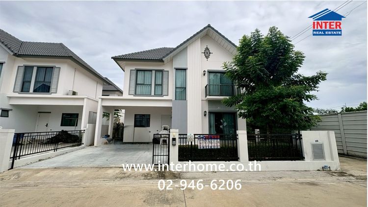 บ้านเเฝด 2 ชั้น 48.6 ตร.ว. หมู่บ้านโมดิวิลล่า พระราม5-กาญจนาภิเษก ใกล้รถไฟฟ้าสายสีม่วง สถานีตลาดบางใหญ่ ซอยวัดพระเงิน ซอยกันตนา บางใหญ่ รูปที่ 2