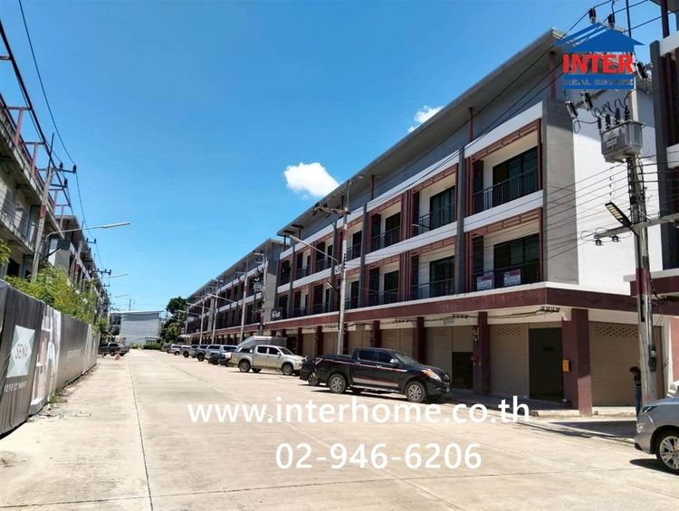 อาคารพาณิชย์ 3 ชั้น 21 ตร.ว. หมู่บ้านพฤกษา บ้านโพธิ์-มอเตอร์เวย์ ติดถนนทางคู่ขนานมอเตอร์เวย์ (กรุงเทพ-ชลบุรี สายใหม่) บ้านโพธิ์ ฉะเชิงเทรา