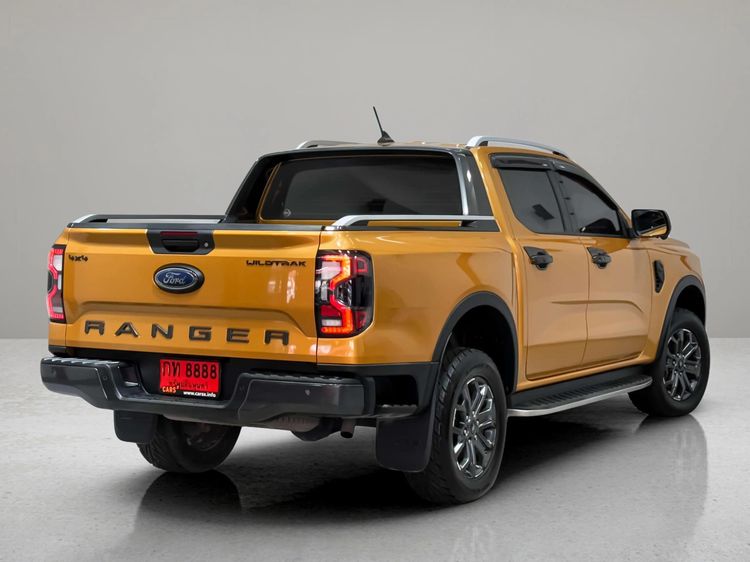 Ford Ranger 2022 2.0 Bi-Turbo Hi-Rider Wildtrak Pickup ดีเซล ไม่ติดแก๊ส เกียร์อัตโนมัติ เหลือง รูปที่ 4