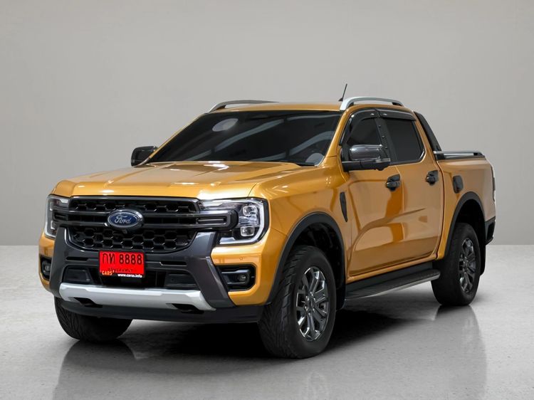 Ford Ranger 2022 2.0 Bi-Turbo Hi-Rider Wildtrak Pickup ดีเซล ไม่ติดแก๊ส เกียร์อัตโนมัติ เหลือง รูปที่ 3