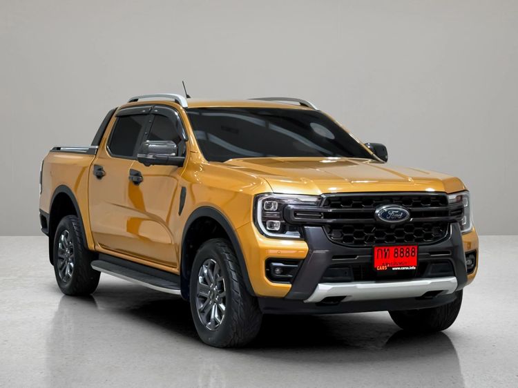 รถ Ford Ranger 2.0 Bi-Turbo Hi-Rider Wildtrak สี เหลือง