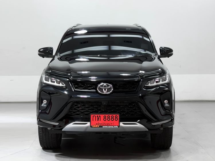 Toyota Fortuner 2021 2.4 LEGENDER 2WD AT Utility-car ดีเซล ไม่ติดแก๊ส เกียร์อัตโนมัติ ดำ รูปที่ 2