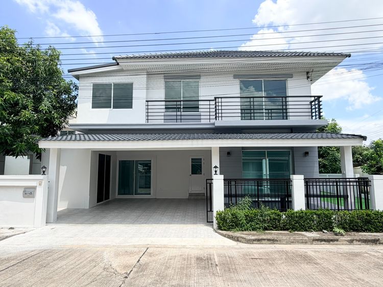 บ้านเดี่ยวหัวมุม 52 ตร.ว. เพอเฟคพาร์ค พระราม5 - บางใหญ่ ถนนกาญจนาภิเษก นนทบุรี ตกแต่งใหม่ ใกล้รถไฟฟ้า เซ็นทรัลเวสต์เกต ฟรีโอน