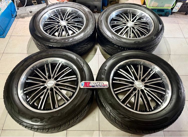 ล้อแม็กแท้JRD VENERDI 20x9 6x139 พร้อมยางTOYO ST3 Japan 275 55 20 ครบชุด