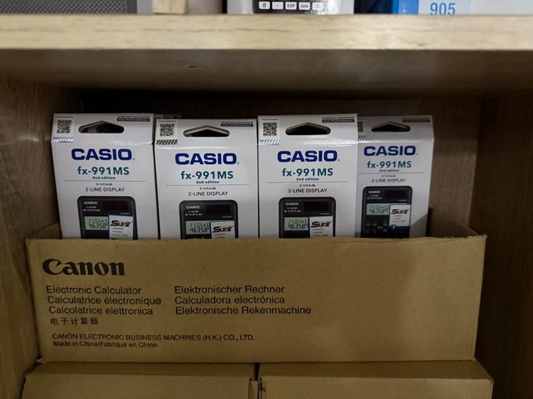เครื่องคิดเลขวิทยาศาสตร์ Casio,canon