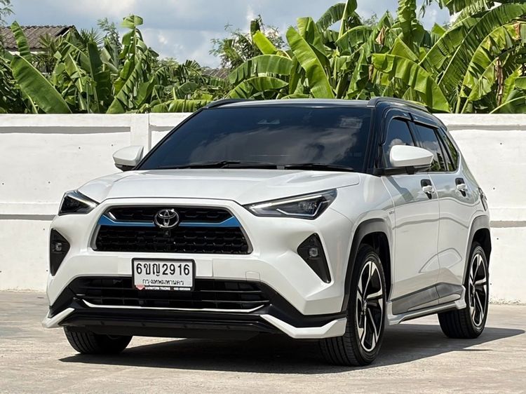 Toyota Yaris Cross 2024 1.5 HEV Premium Luxury Utility-car ไฮบริด ไม่ติดแก๊ส เกียร์อัตโนมัติ ขาว