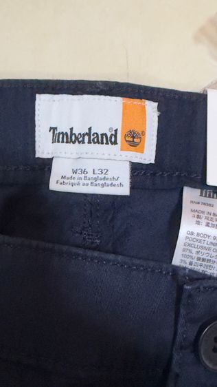 กางเกงขายาว Timberland Slim Fit สี Navy เอว W36 L32  รูปที่ 4