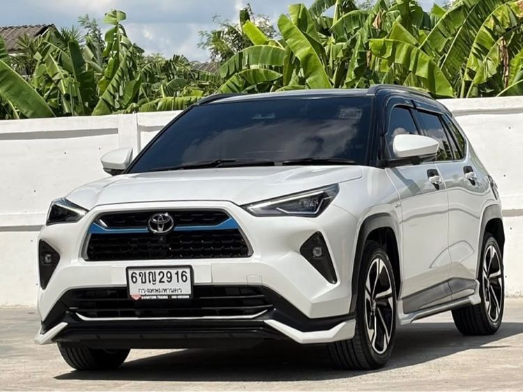 Toyota Yaris Cross 2024 1.5 HEV Premium Luxury Utility-car ไฮบริด ไม่ติดแก๊ส เกียร์อัตโนมัติ ขาว
