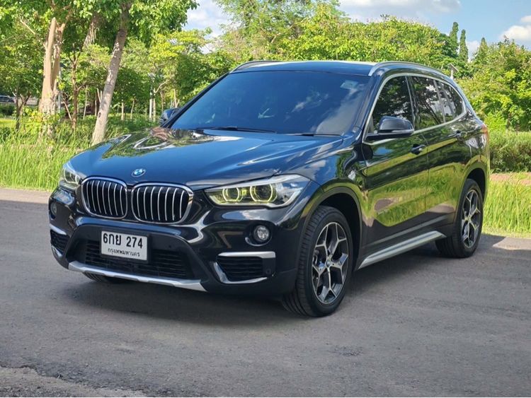 BMW X1 2017 1.5 sDrive18i xLine Utility-car เบนซิน ไม่ติดแก๊ส เกียร์อัตโนมัติ ดำ รูปที่ 2