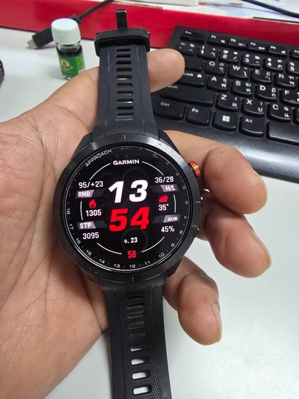 ไทเทเนียม ดำ ขาย Garmin Approach S70 47mm เครื่องศูนย์ไทย