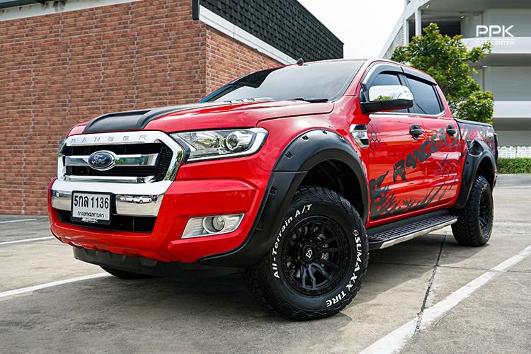 Ford Ranger 2016 2.2 Hi-Rider XLT Pickup ดีเซล ไม่ติดแก๊ส เกียร์อัตโนมัติ แดง