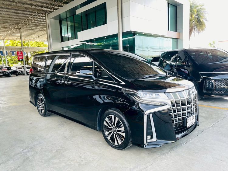 Toyota Alphard 2021 2.5 S C-Package Van เบนซิน ไม่ติดแก๊ส เกียร์อัตโนมัติ ดำ รูปที่ 2