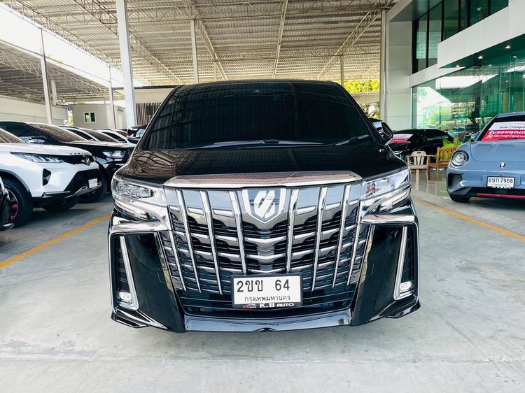 Toyota Alphard 2021 2.5 S C-Package Van เบนซิน ไม่ติดแก๊ส เกียร์อัตโนมัติ ดำ รูปที่ 3