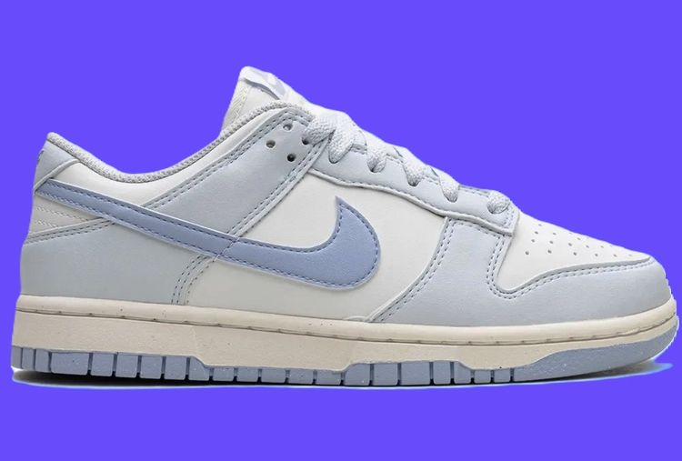 Nike SB Dunk Low Summit White Wolf Grey Orange Label  University Blue colorway