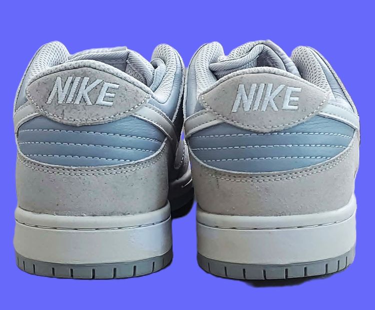 Nike SB Dunk Low Summit White Wolf Grey Orange Label  University Blue colorway รูปที่ 13