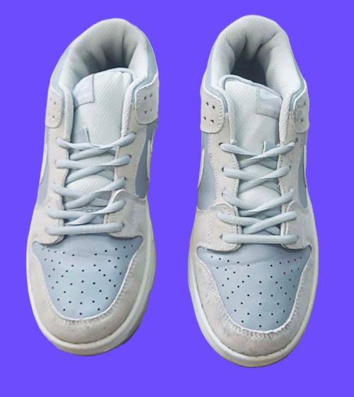 Nike SB Dunk Low Summit White Wolf Grey Orange Label  University Blue colorway รูปที่ 4