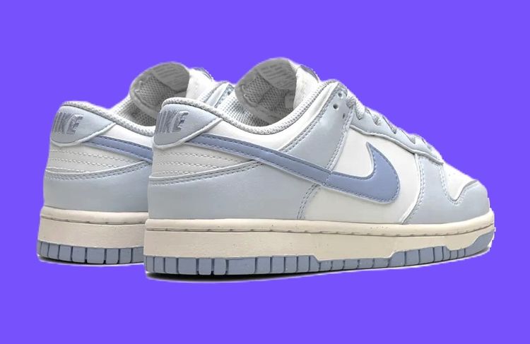 Nike SB Dunk Low Summit White Wolf Grey Orange Label  University Blue colorway รูปที่ 9