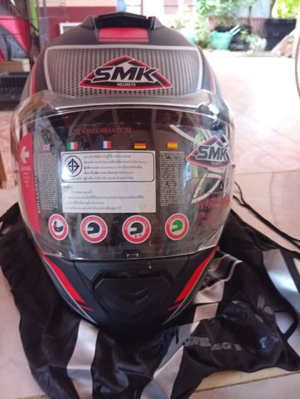 หมวกกันน้อค SMK แดง XL เขียว L