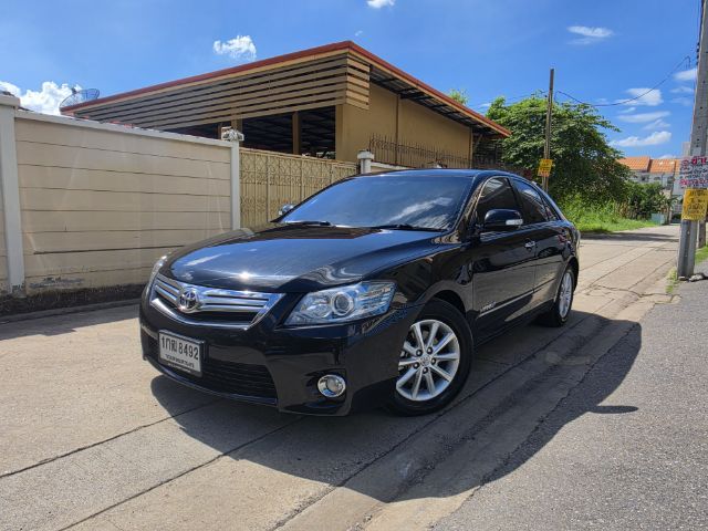 Toyota Camry 2011 2.4 Hybrid Sedan ไฮบริด ไม่ติดแก๊ส เกียร์อัตโนมัติ ดำ รูปที่ 3