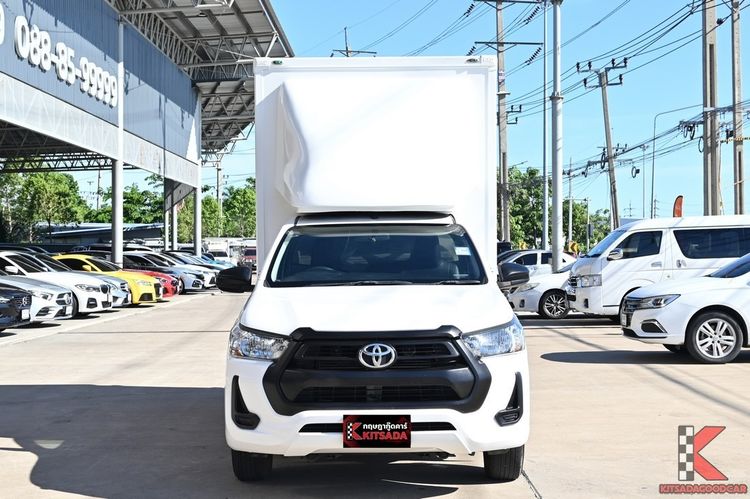 Toyota Hilux Revo 2021 2.4 Entry Pickup ดีเซล ไม่ติดแก๊ส เกียร์ธรรมดา ขาว รูปที่ 2