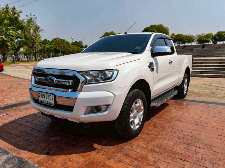 Ford Ranger 2017 2.2 Hi-Rider XLT Pickup ดีเซล ไม่ติดแก๊ส เกียร์อัตโนมัติ ขาว