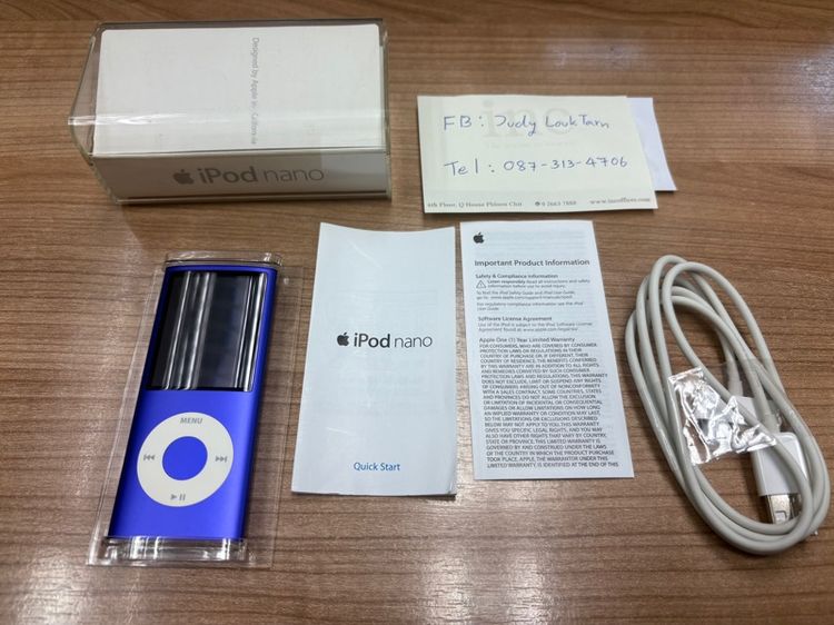  iPod nano Generation 4 ความจุ 16GB สีม่วง (Purple) รุ่น Model A1285