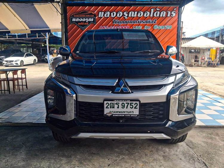 Mitsubishi Triton 2018 All New Mega Cab 2.4 GT Plus Pickup ดีเซล ไม่ติดแก๊ส เกียร์ธรรมดา ดำ รูปที่ 2