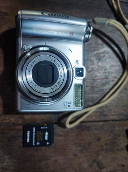 กล้องคอมแพค ไม่กันน้ำ กล้อง canon A570 7MP สภาพสวย