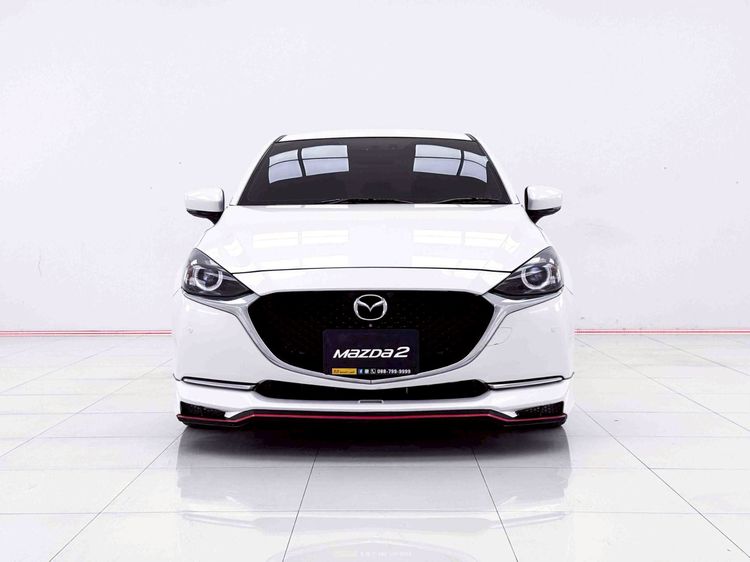 Mazda Mazda 2 2020 1.3 Skyactiv-G S Leather Sedan Sedan เบนซิน ไม่ติดแก๊ส เกียร์อัตโนมัติ ขาว รูปที่ 4