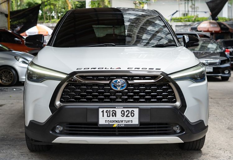 รถ Toyota Corolla Cross 1.8 Hybrid Premium สี ขาว