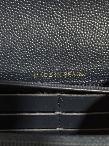 sarah long wallet navy carviar มือสองแท้💯  รูปที่ 16