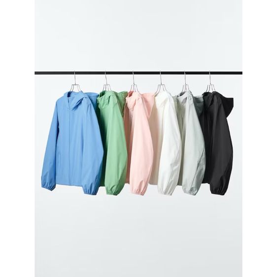 พร้อมส่ง Uniqlo เสื้อกัน UV กันน้ำ Nano design สีเขียว SizeS-M ของแท้จาก Uniqlo ญี่ปุ่น รูปที่ 2