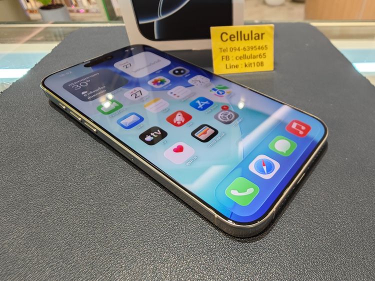 iPhone 16 Pro Max 256GB มีประกันศูนย์ไทย Batt98 สภาพสวยมาก รับผ่อนบัตร รูปที่ 10