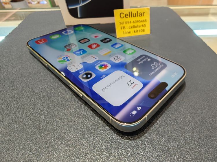 iPhone 16 Pro Max 256GB มีประกันศูนย์ไทย Batt98 สภาพสวยมาก รับผ่อนบัตร รูปที่ 8