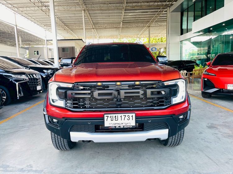Ford Ranger 2024 2.0 Bi-Turbo Hi-Rider Wildtrak Pickup ดีเซล ไม่ติดแก๊ส เกียร์อัตโนมัติ แดง รูปที่ 3