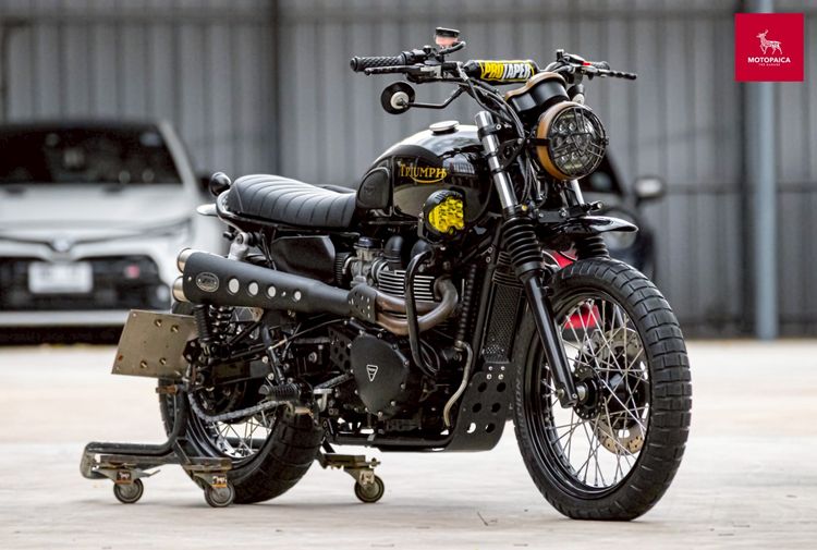 Triumph Bonneville T100 SuperCustom ปี2015 สีดำ ของแต่งแสนกว่า